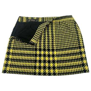 Versace Wool mini skirt