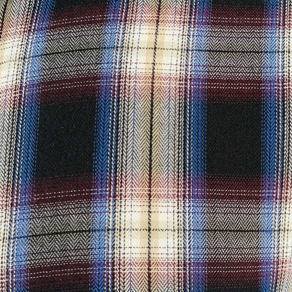 Vince VINCE Black Red Plaid Cotton Blend pread Co… - image 2