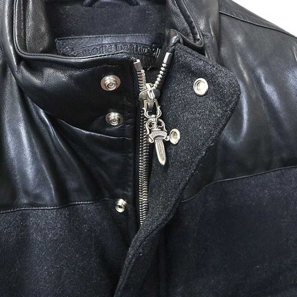 Chrome Hearts Chrome Hearts Leather Stiff Jacket - image 7