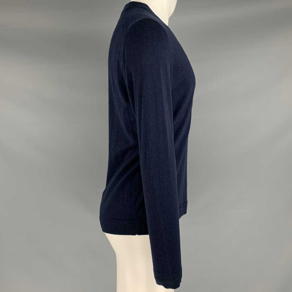 Ted Baker TED BAKER Navy Knit Wool Blend V-Neck P… - image 2