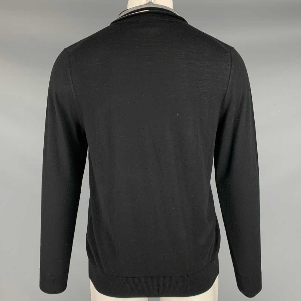 Paul Smith PAUL SMITH Size M Black Knit Merino Wo… - image 4