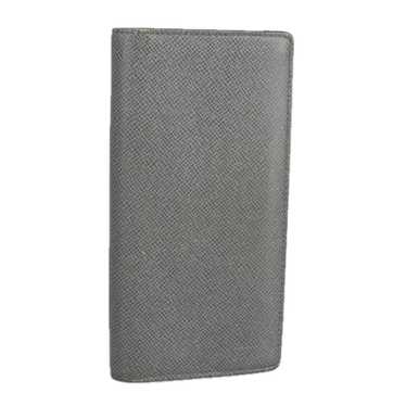 Louis Vuitton Brazza Grey Leather Wallet (Pre-Own… - image 1