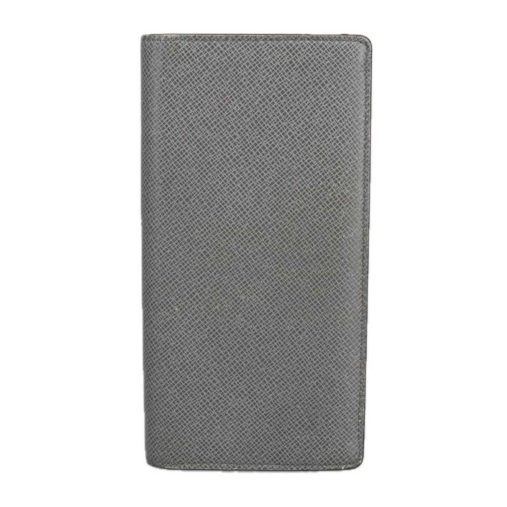 Louis Vuitton Brazza Grey Leather Wallet (Pre-Own… - image 2