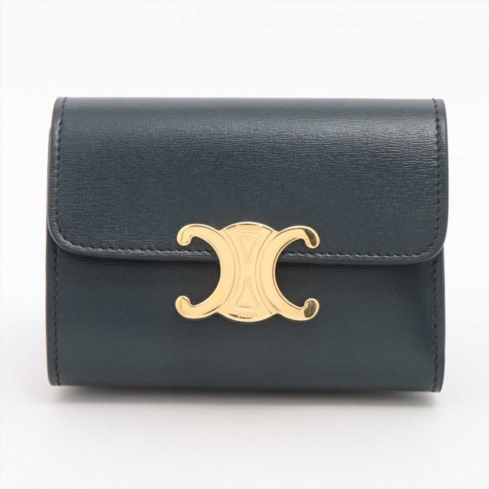 Celine Celine Triomphe Small Flap Wallet Leather … - image 1