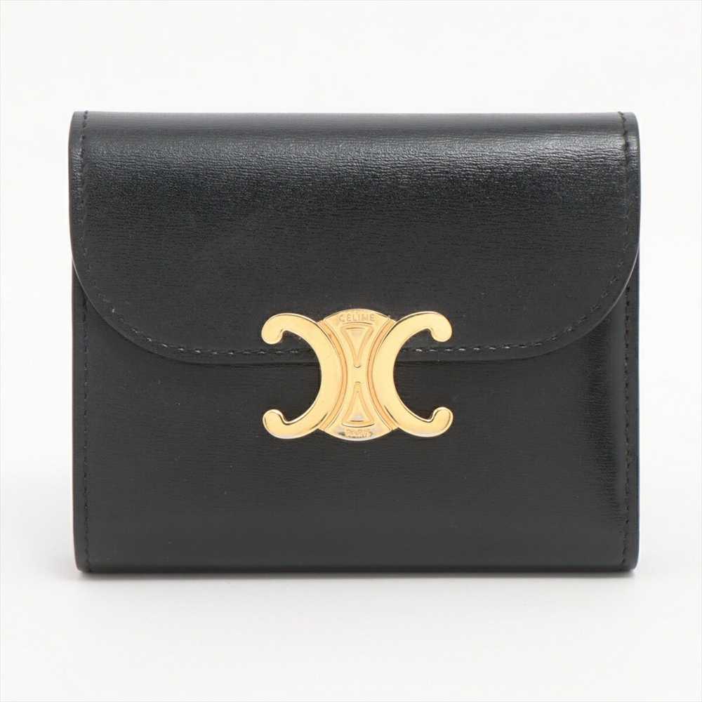 Celine Celine Triomphe Small Flap Wallet Leather … - image 1