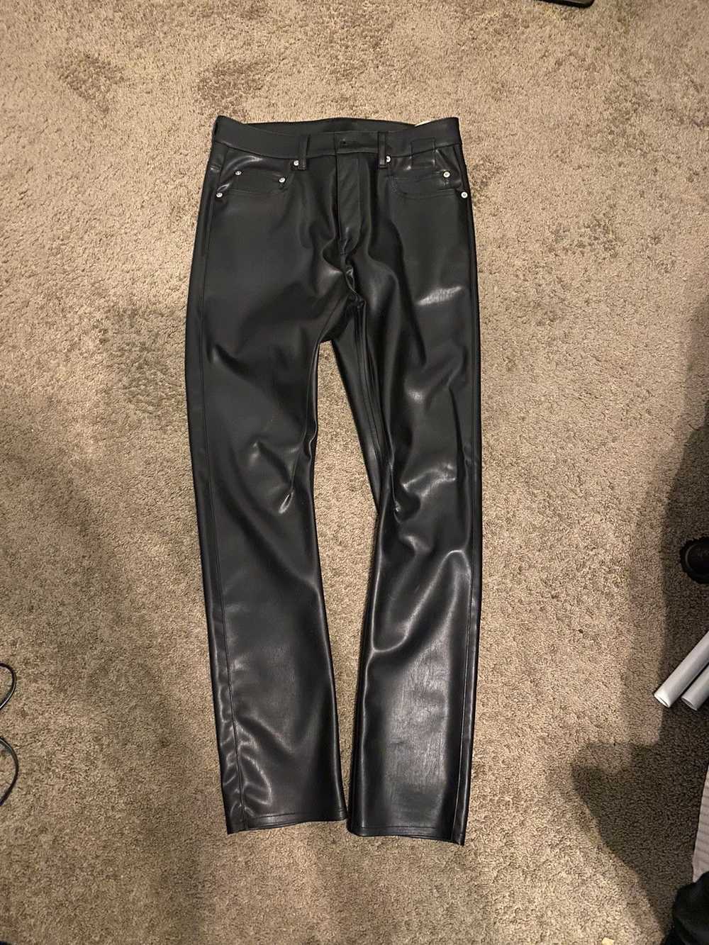 Rick Owens Vegan stretch leather pants - image 2