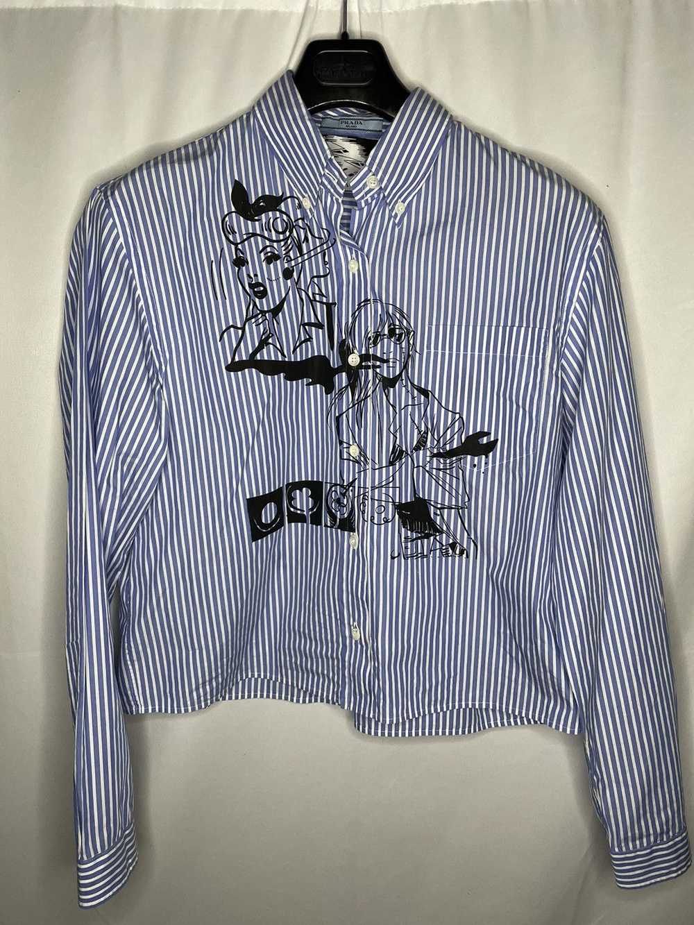 Prada Prada Comic Striped Shirt - image 1