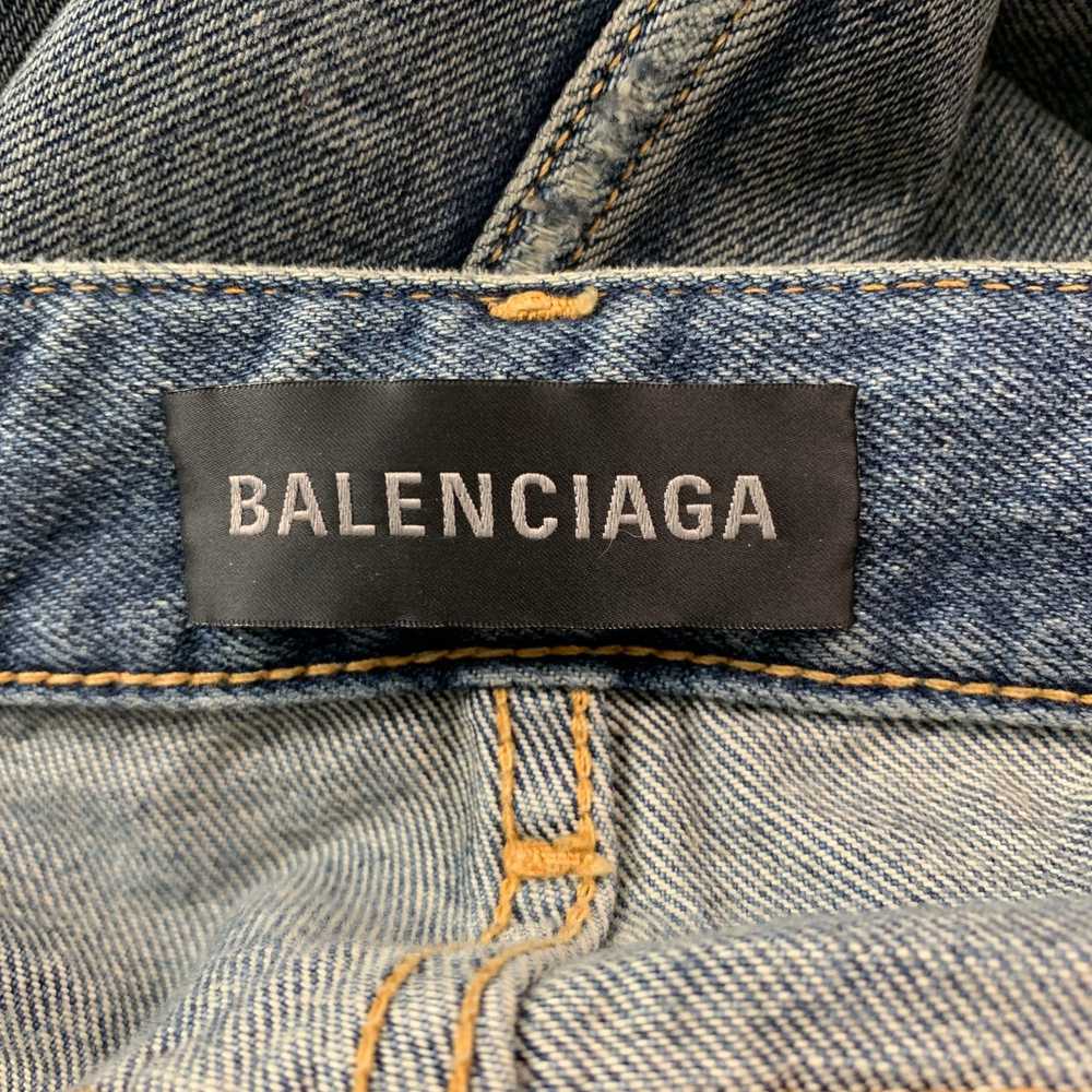 Balenciaga BALENCIAGA Size 6 Blue Grey Cotton Dis… - image 5