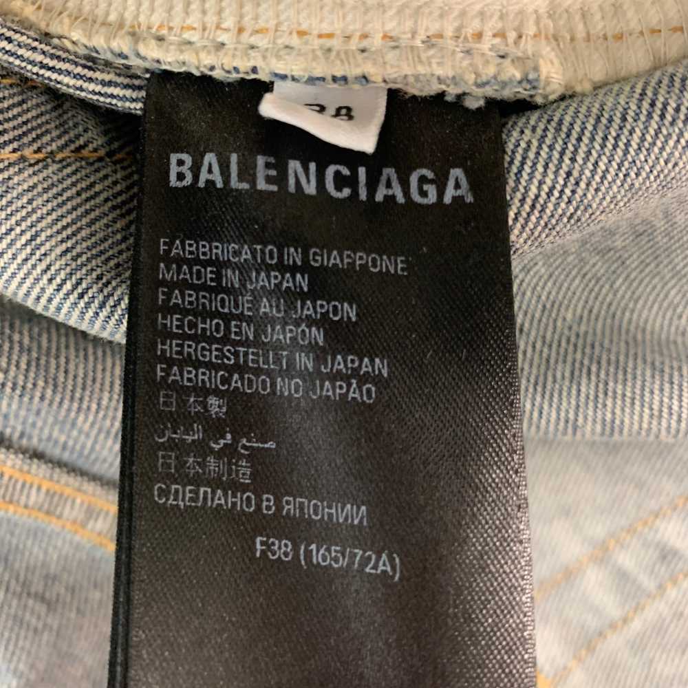 Balenciaga BALENCIAGA Size 6 Blue Grey Cotton Dis… - image 6