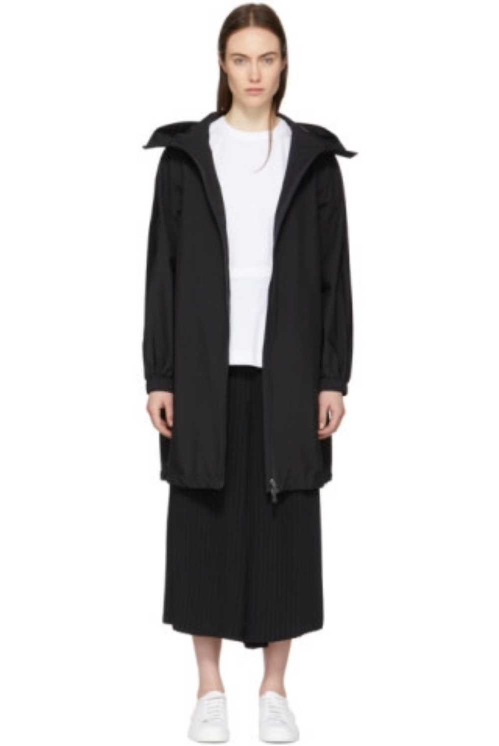 Herno Herno Black Gore-Tex Long Anorak Coat w/ Ho… - image 2