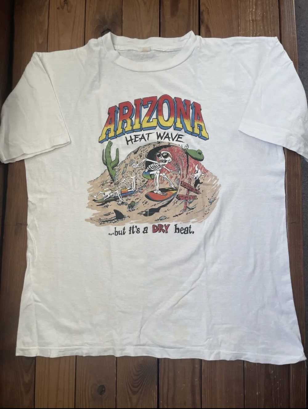 Vintage Vintage 80s Arizona Heat Wave Skeleton Te… - image 1