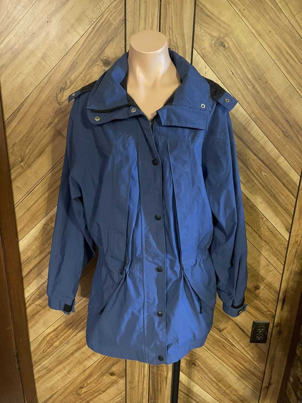 Rei REI Vintage Women’s Blue Gore Tex Zip Up Hood… - image 2