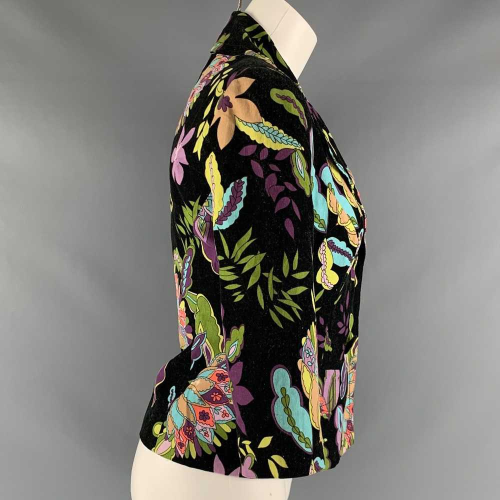 Trina Turk Black Multicolour Cotton 3/4 Sleeves J… - image 2