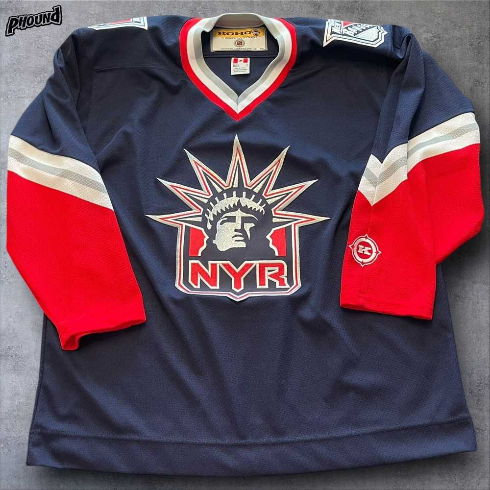 Koho Vtg New York Rangers Lady Liberty Hockey Jer… - image 1