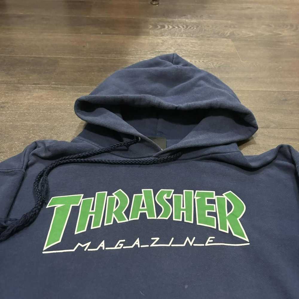 Thrasher thrasher magazine hoodie small 00s - image 3