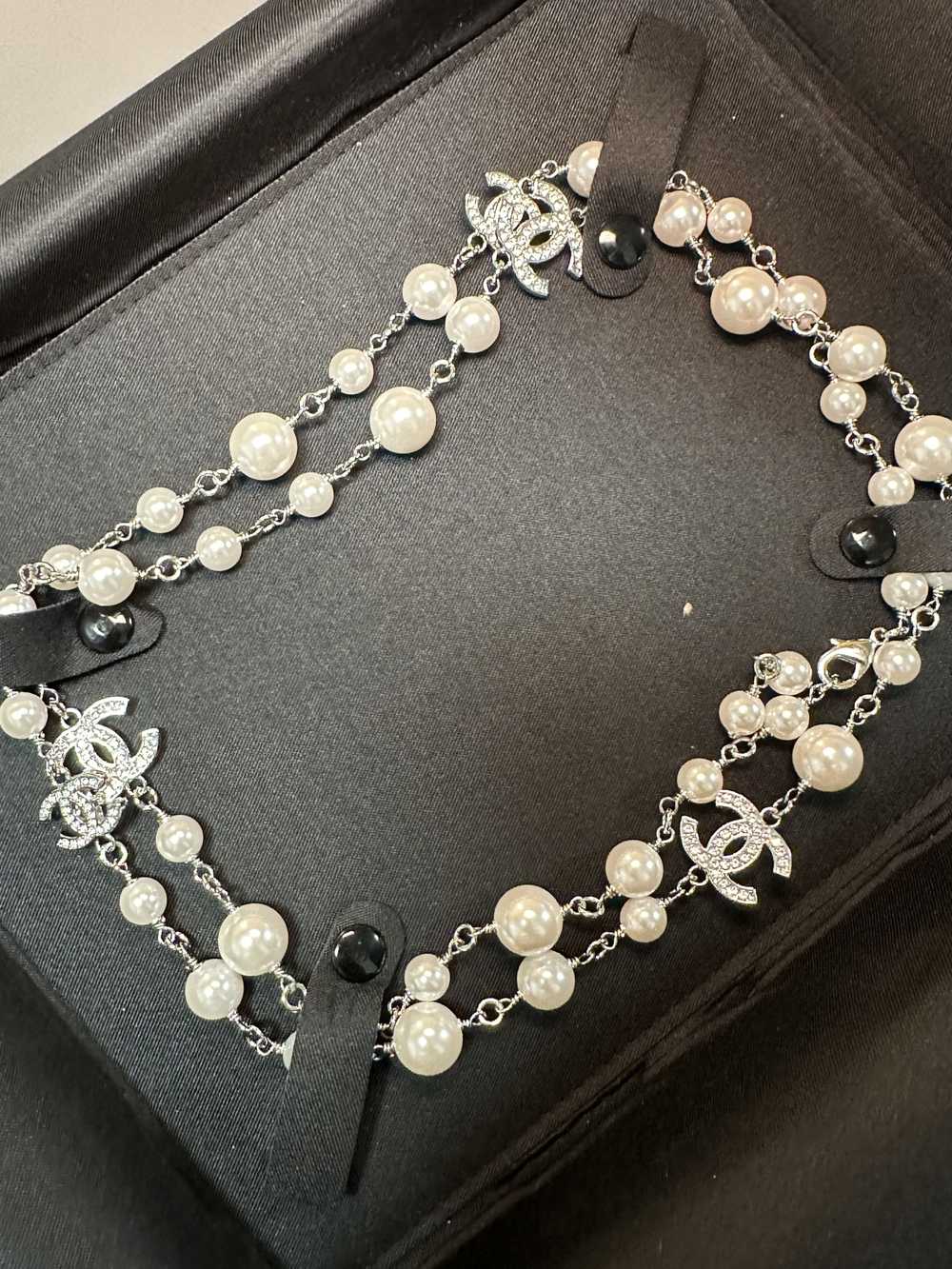 Chanel CHANEL 42 inch Pearl Necklace - Whiteopens - image 1