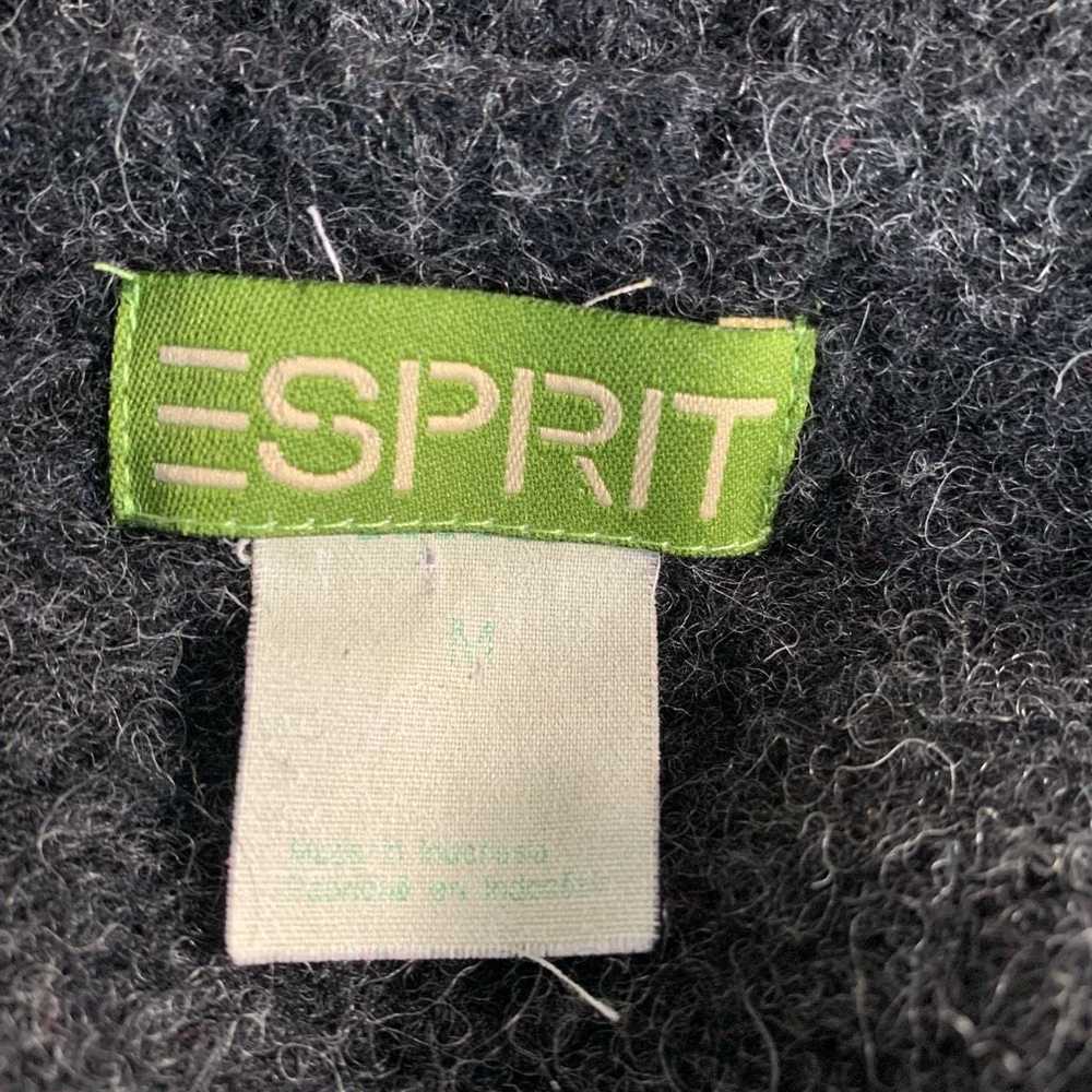 Esprit Vintage Esprit Gray Wool Floral Embroidere… - image 7