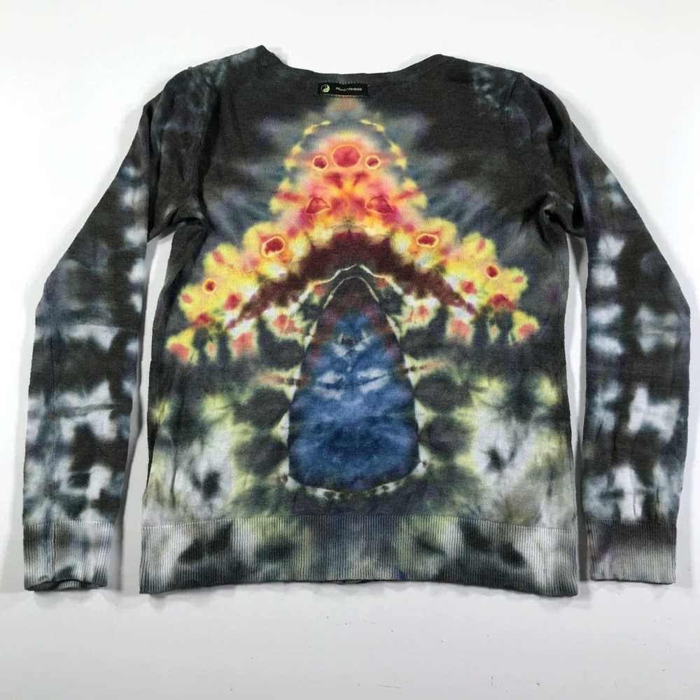 Forever 21 Tie Dye Fire Sweater for Women Green Y… - image 7