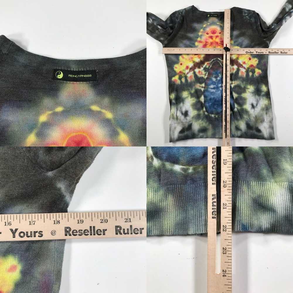 Forever 21 Tie Dye Fire Sweater for Women Green Y… - image 8