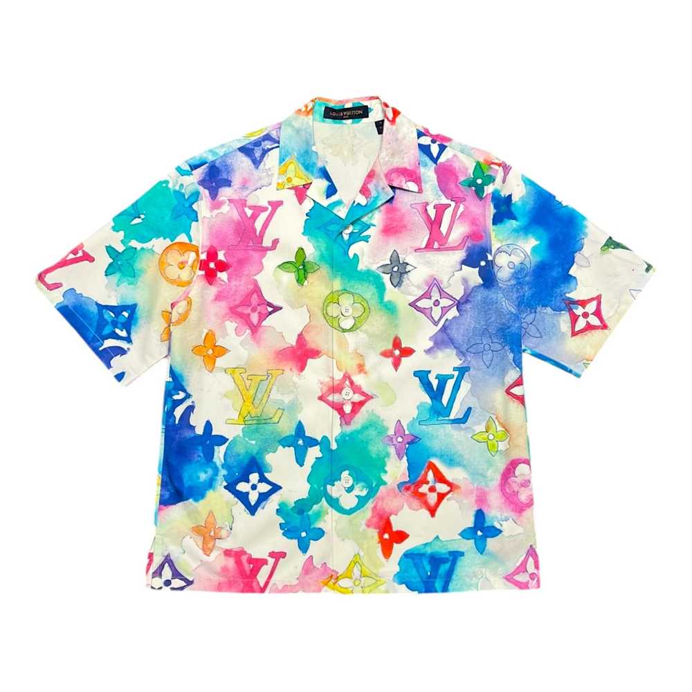 Louis Vuitton Watercolor Button Up Shirt Multicol… - image 1