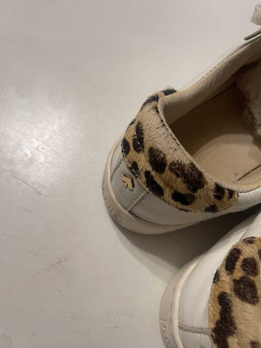 Keds Keds X Kate Spade White Leather Leopard Trim… - image 6