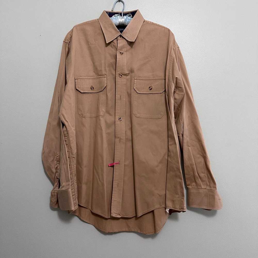 Burberry Vintage Burberry classic tan button down… - image 2