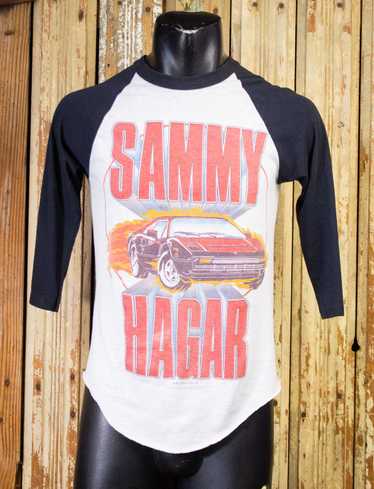 Vintage 1983 Sammy Hagar T-Shirt Red Rocker store Concert Tour Raglan Single Stitch