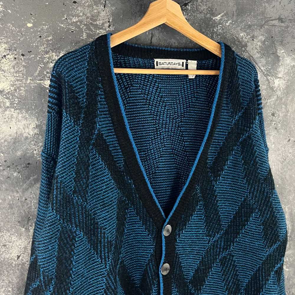 Vintage Vintage 90’s Geometric cardigan - image 2