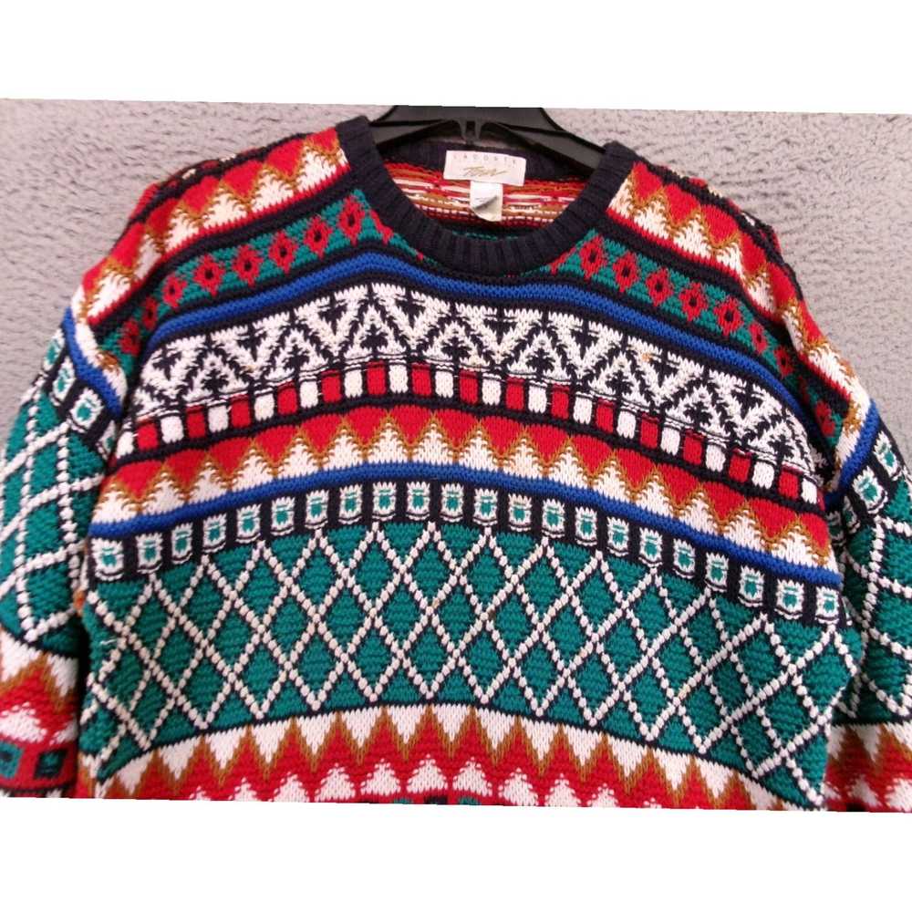 Lacoste Men's Large Size Colorful Geometric Aztec… - image 2