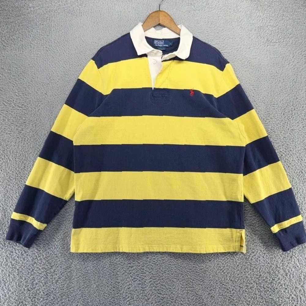 Ralph Lauren Authentic Men's XL Blue Yellow Thick… - image 1