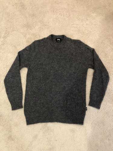 Stussy Stussy grey knit wool sweater