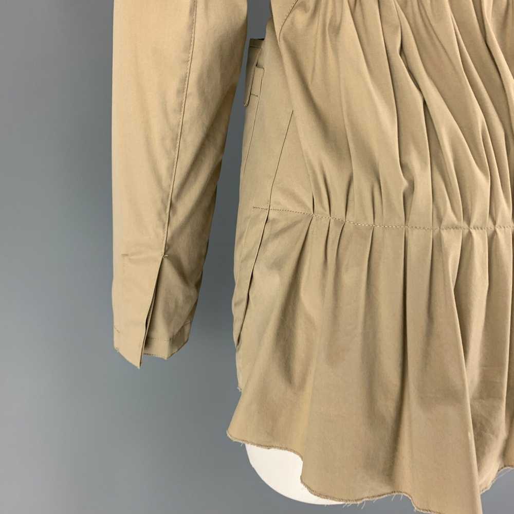 Prada PRADA Beige Cotton Blend Ruched Back Belted… - image 5