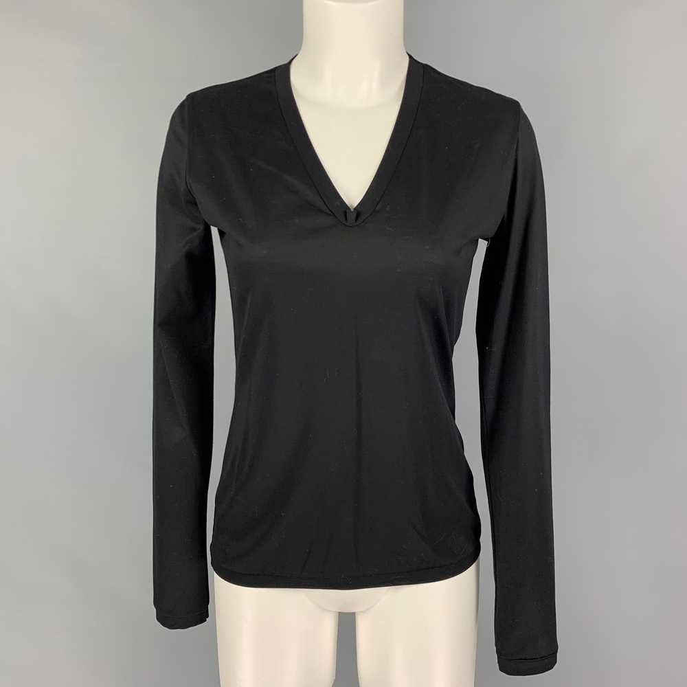 Designer ORSON+BODIL Black Katoen V-Neck Casual T… - image 1