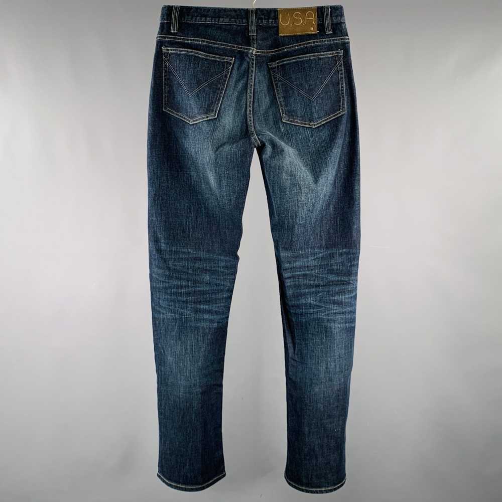 John Varvatos Blue Distressed Cotton Blend Straig… - image 3