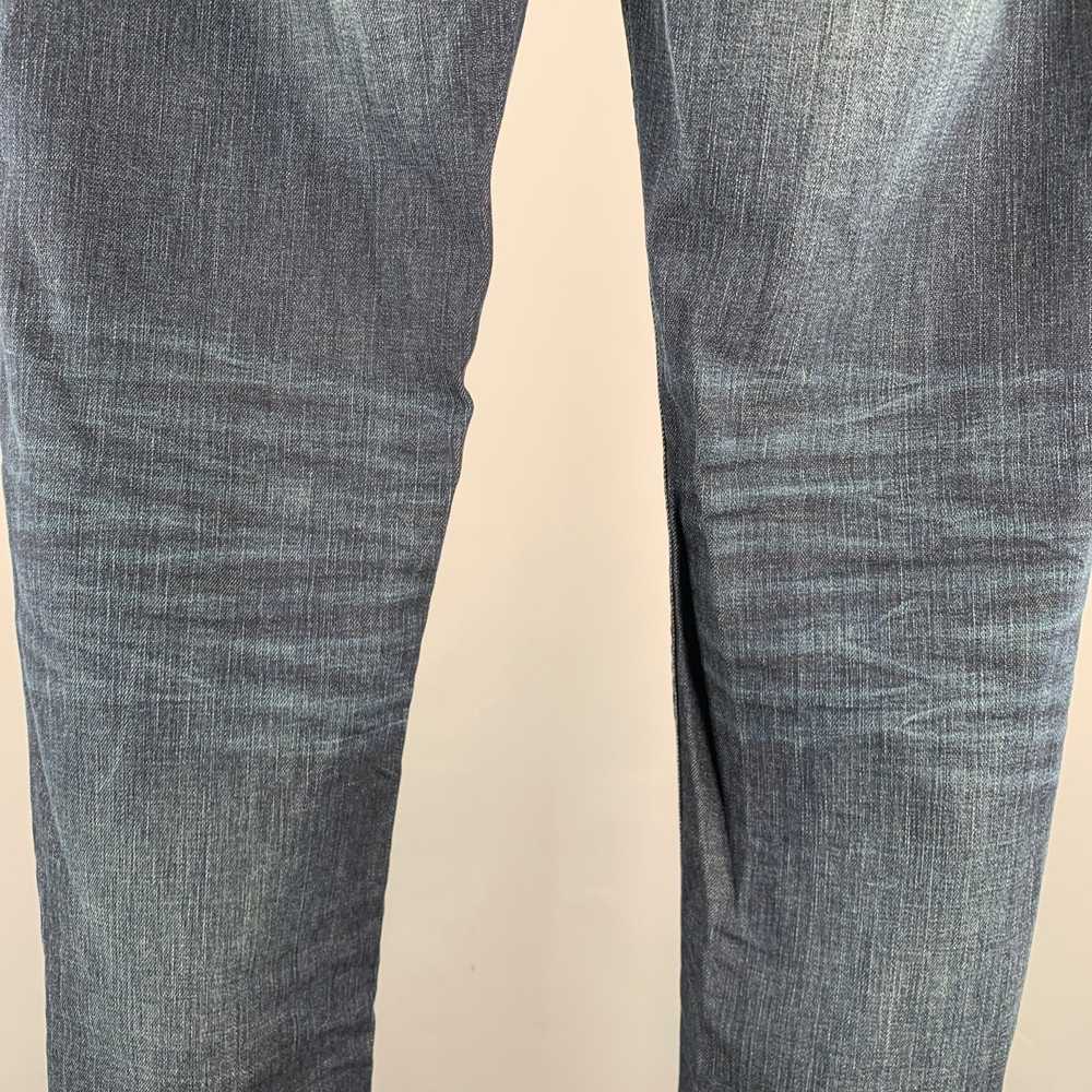 John Varvatos Blue Distressed Cotton Blend Straig… - image 5