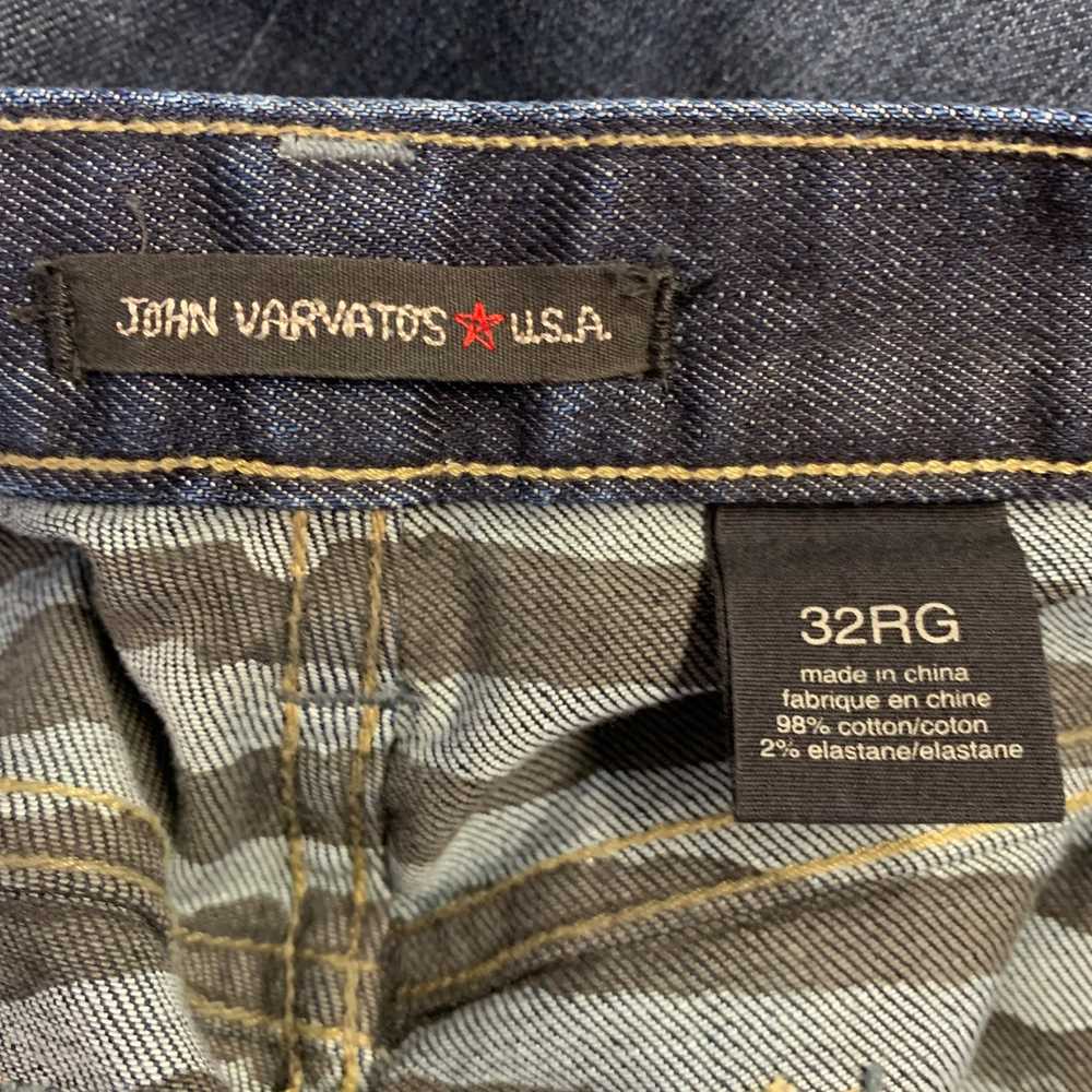 John Varvatos Blue Distressed Cotton Blend Straig… - image 6