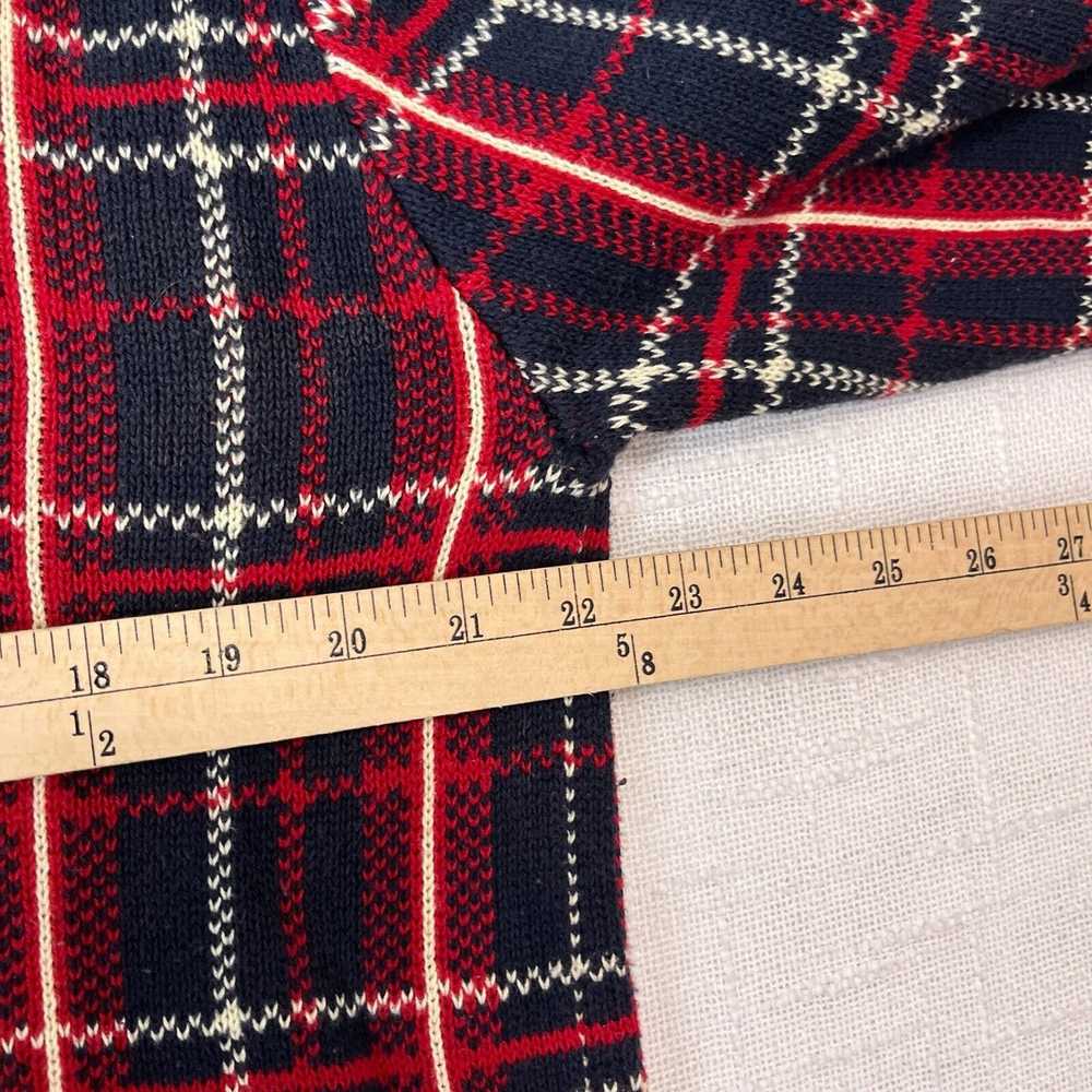 Saddlebred × Vintage 90s Saddlebred Plaid Knit Cr… - image 3