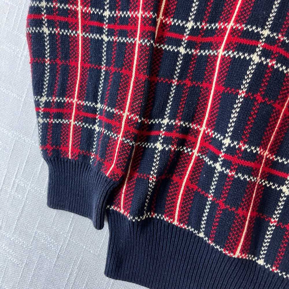 Saddlebred × Vintage 90s Saddlebred Plaid Knit Cr… - image 9