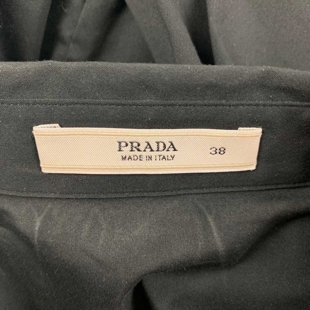 Prada Black Brown Cotton Nylon Blouse - image 5