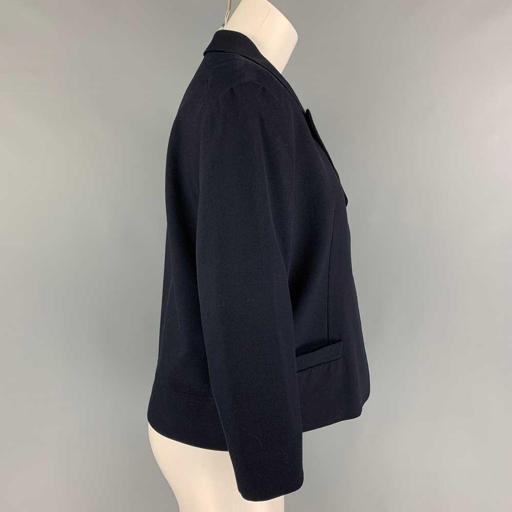 Dries Van Noten DRIES VAN NOTEN Size 8 Navy Wool … - image 2