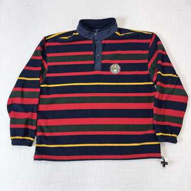 Tommy Hilfiger × Vintage Y2K Striped T Snap Fleece