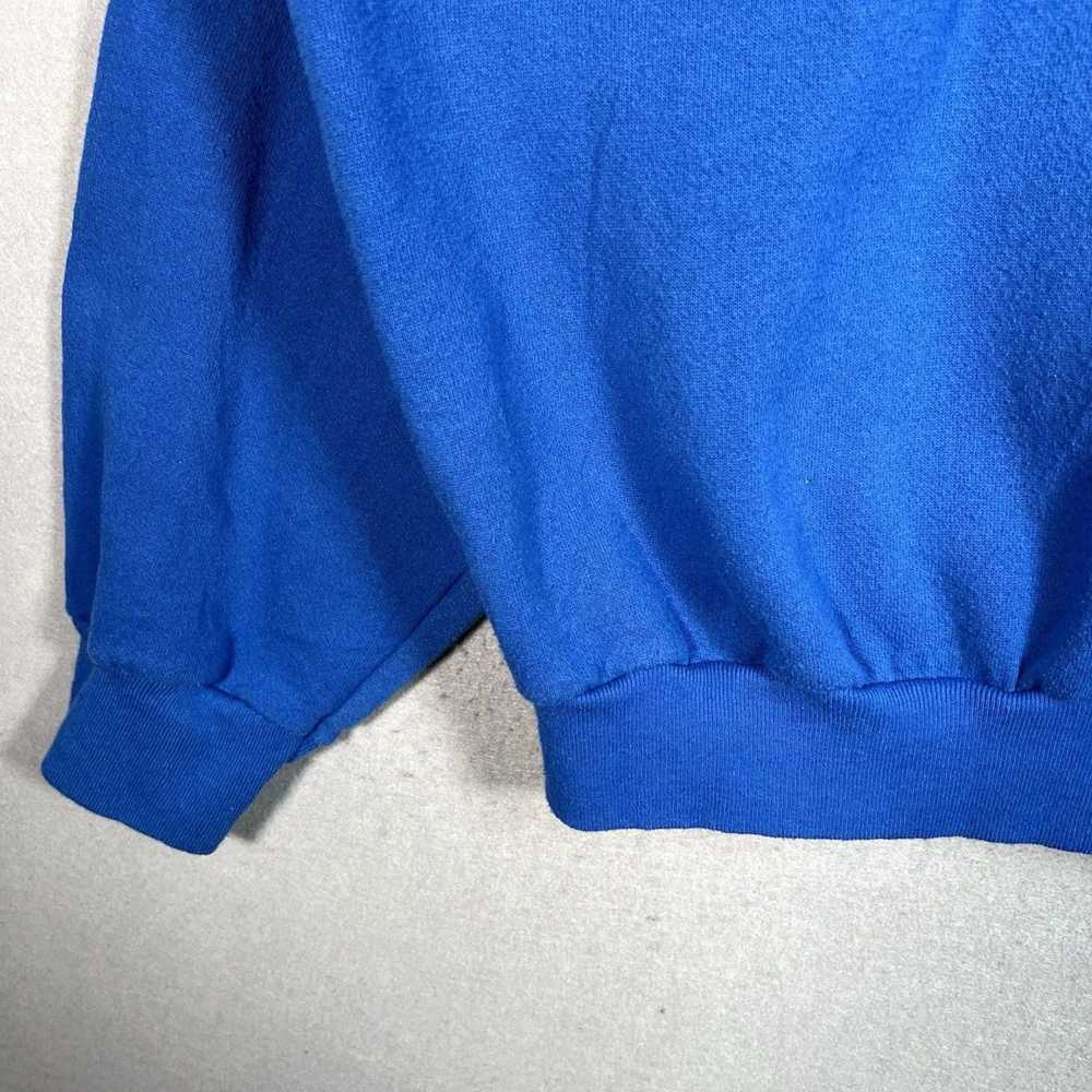 Tultex Big and Bold Blue Crewneck Sweatshirt for … - image 4