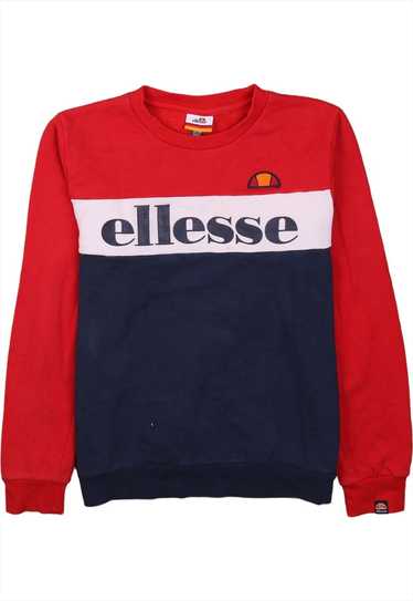 Vintage 90's Ellesse Sweatshirt Spellout Crew Neck