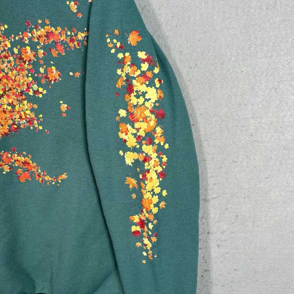 Vintage Classic Autumnal Green Sweatshirt for Wom… - image 2