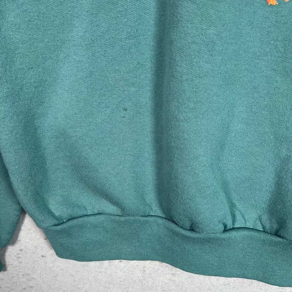 Vintage Classic Autumnal Green Sweatshirt for Wom… - image 4