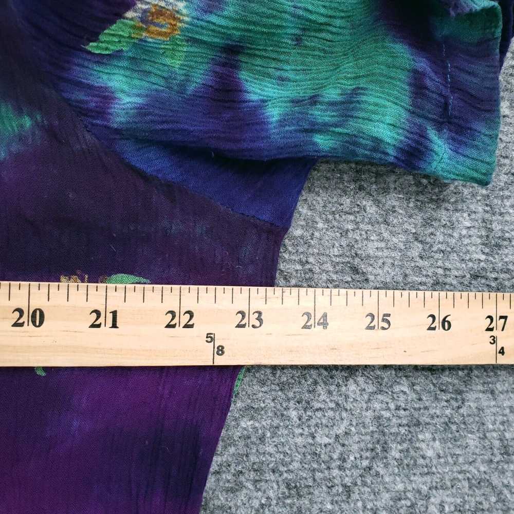 Vintage Womens 2X Plus Size Purple Floral Tie Dye… - image 5