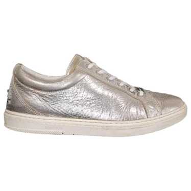 Jimmy Choo Cash leather low trainers