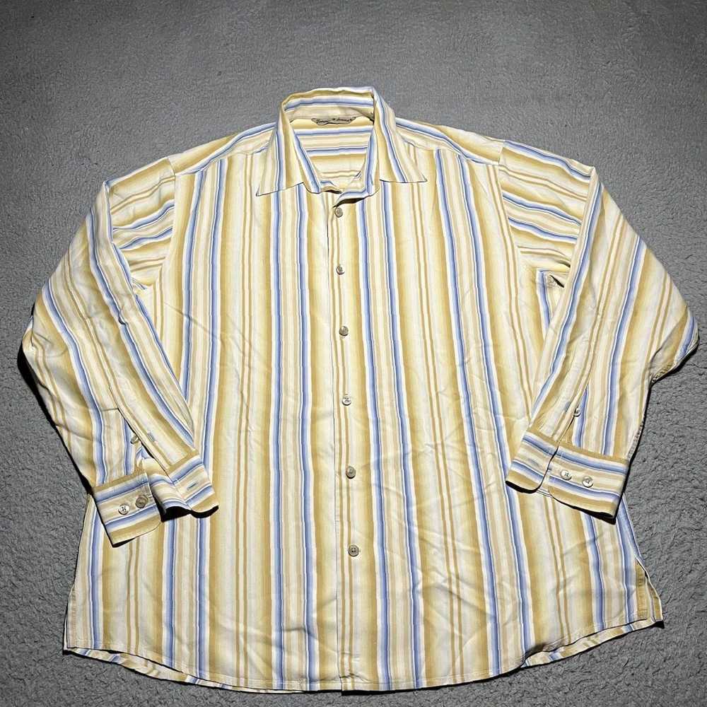 Tommy Bahama Silk Beach Casual Button Up Shirt fo… - image 1