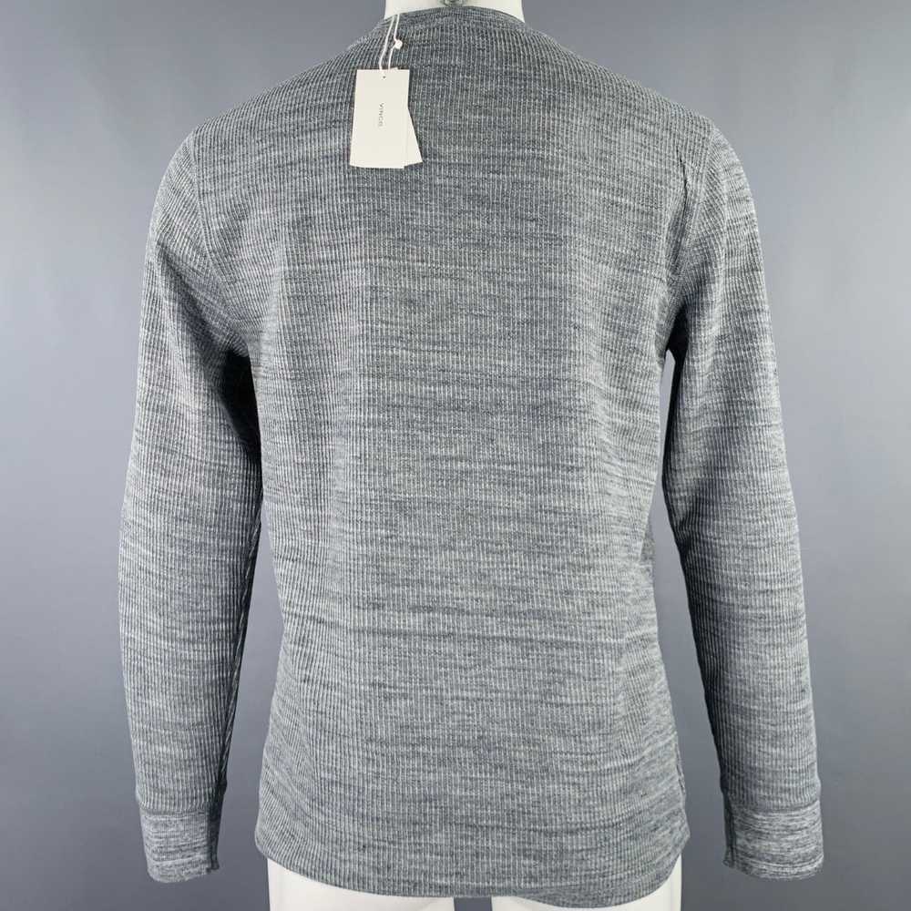 Vince VINCE Size M Grey Knit Cotton Polyester Cre… - image 3