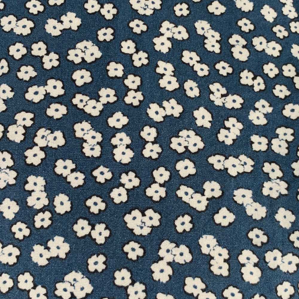 Paul Smith Blue White Floral Cotton Spread Collar… - image 2